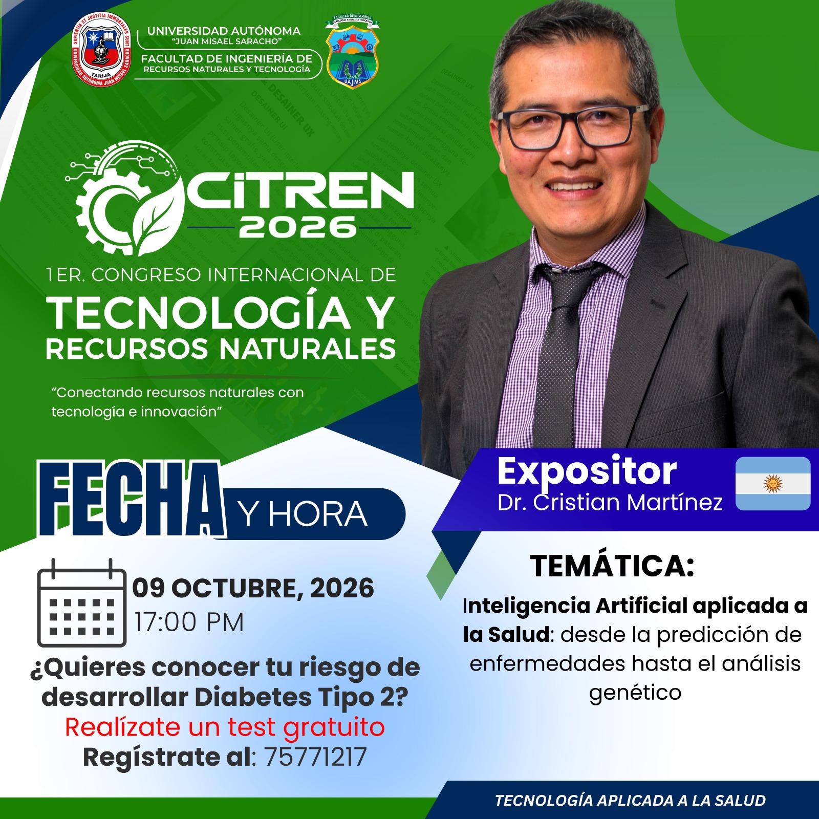 Afiche individual Dr. Cristian Martínez