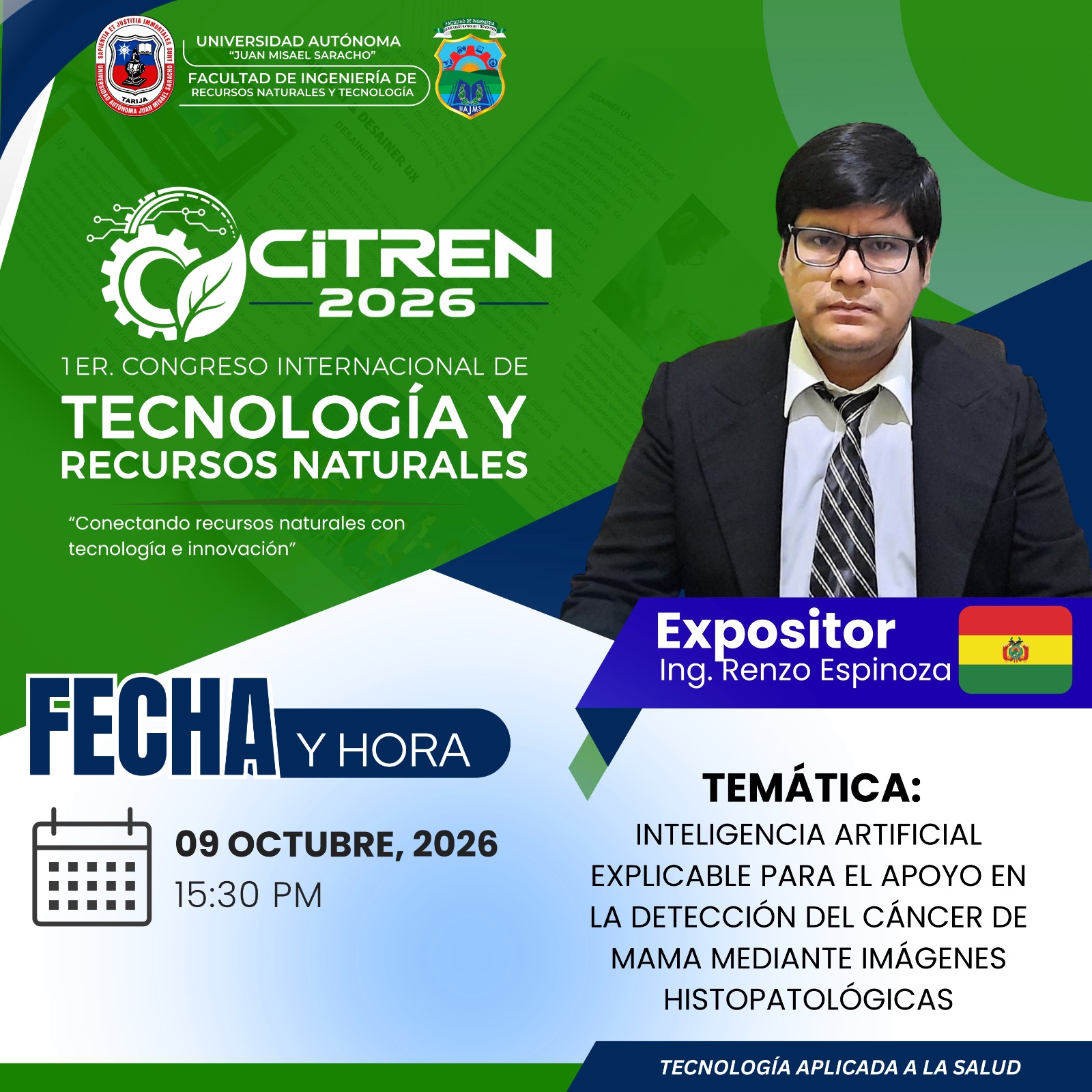 Afiche individual Ing. Renzo Espinoza